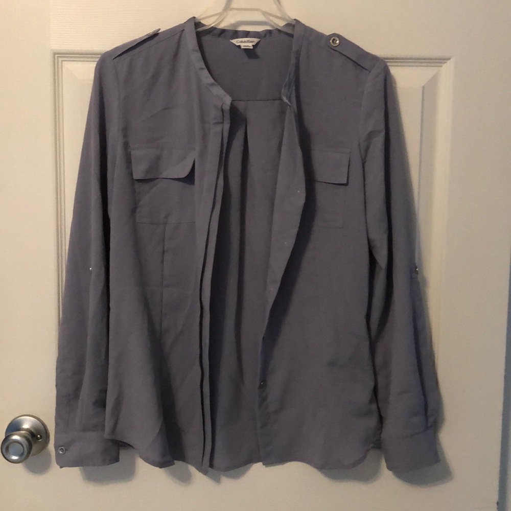 Calvin Klein button down blouse